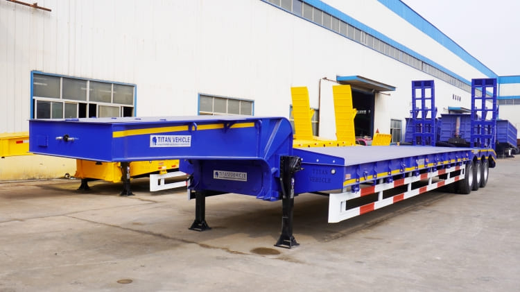 3 Axle Low Bed Truck Trailer Price for Sale in Burundi