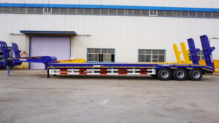 3 Axle Low Bed Truck Trailer Price for Sale in Burundi