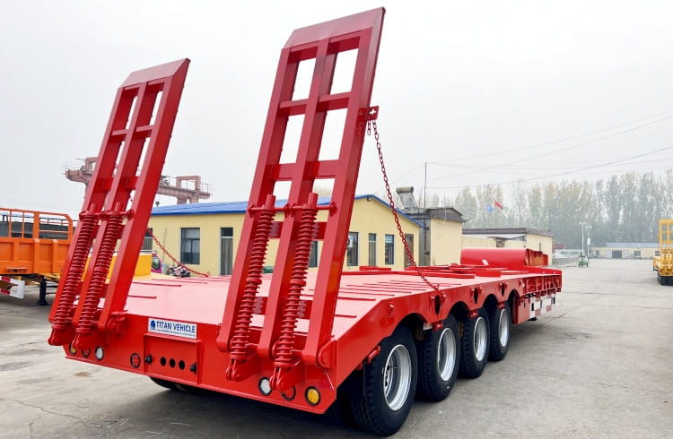 4 Axle Low Bed Semi Trailer Low Bed for Sale in Burundi