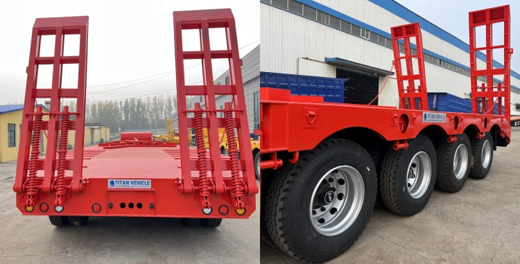 4 Axle Low Bed Semi Trailer