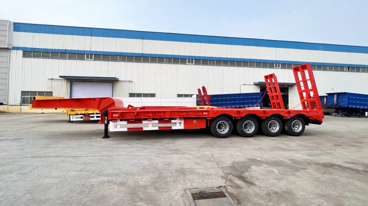 4 Axle Low Bed Semi Trailer Low Bed for Sale in Burundi