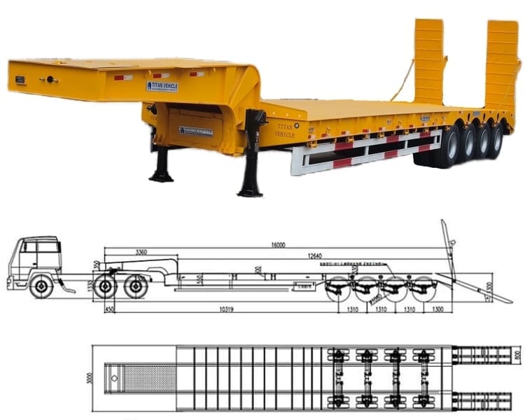 4 Axle Low Loader Trailer