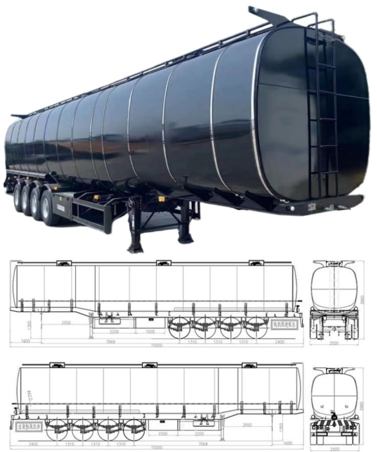 4 Axle Stainless Steel Tanker