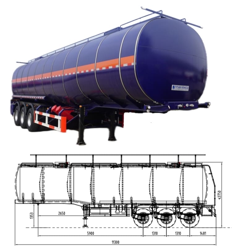 3 Axle 50000L Petrol Tanker