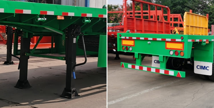 CIMC Tri Axle Flatbed Trailer Manufacturers for Sale in Burundi