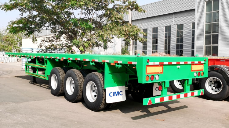 CIMC Tri Axle Flatbed Trailer Manufacturers for Sale in Burundi