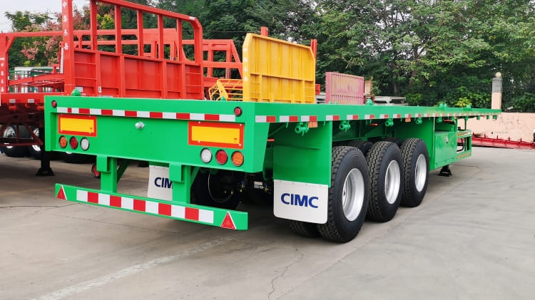 CIMC Tri Axle Flatbed Trailer Manufacturers for Sale in Burundi