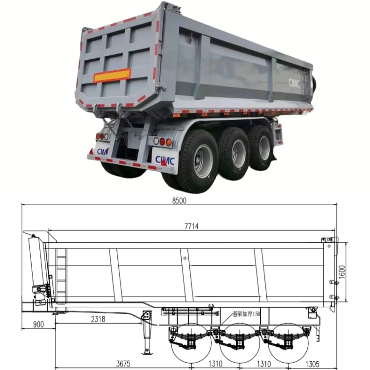 Cimc Group Dump Trailer 