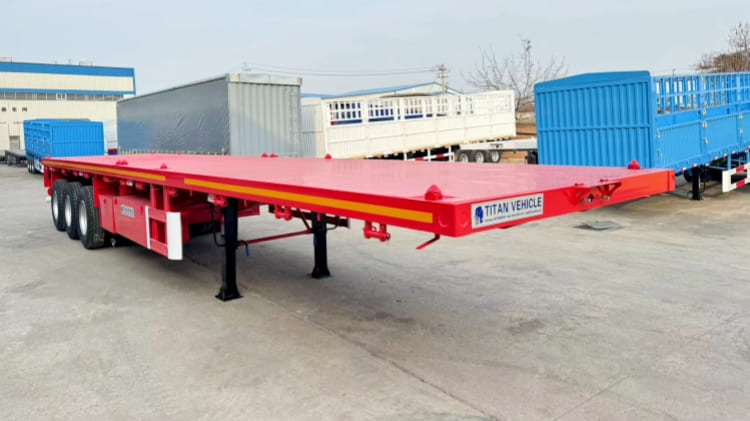 3 Axle 40Ft Flatbed Trailer for Sale in Burundi
