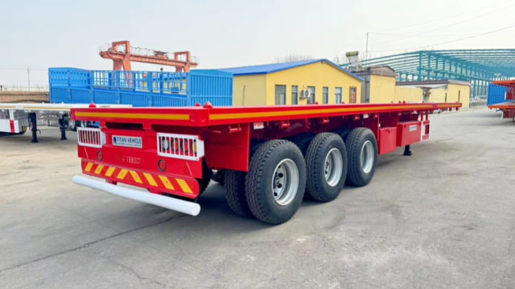 3 Axle 40Ft Flatbed Trailer for Sale in Burundi