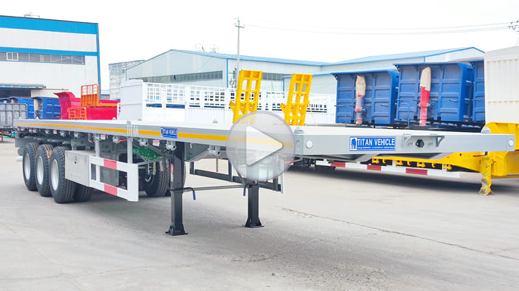 New Tri Axle Flat Bed Trailers for Sale in Burundi 