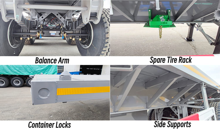 New Tri Axle Flat Bed Trailers for Sale in Burundi 