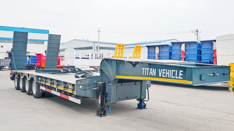 Hydraulic Low Low Bed Truck Trailer Price in Burundi Bujumbura