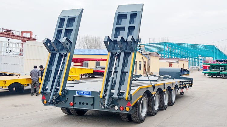 Hydraulic Low Low Bed Truck Trailer Price in Burundi Bujumbura