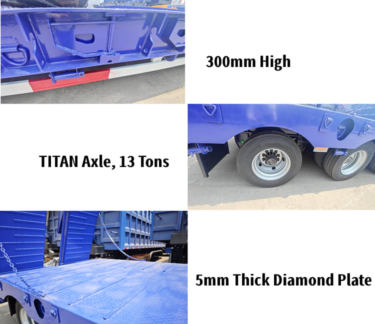 New Tri Axle Lowbed Trailer Price in Burundi