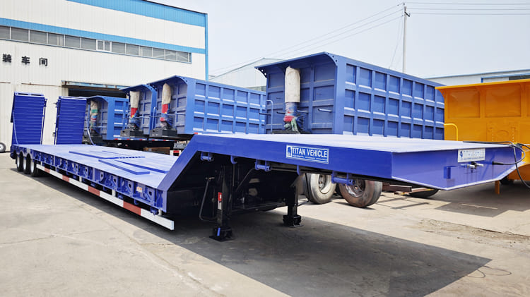 New Tri Axle Lowbed Trailer Price in Burundi