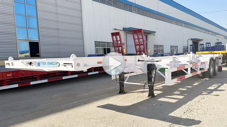 2 Axle 40 Foot Skeletal Semi Trailer Price in Burundi