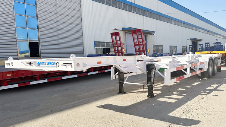 2 Axle 40 Foot Skeletal Semi Trailer Price in Burundi 