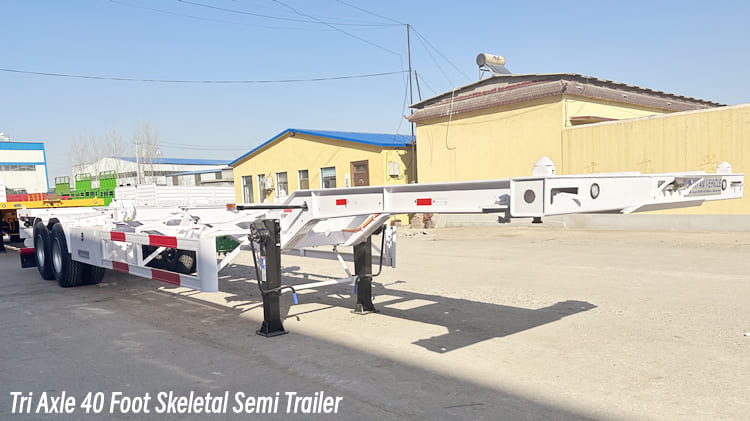 2 Axle 40 Foot Skeletal Semi Trailer Price in Burundi 