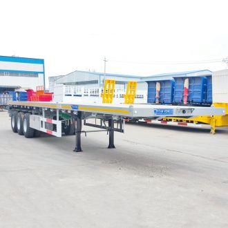 New Tri Axle Flat Bed Trailer
