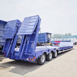 Tri Axle Lowbed Semi Trailer